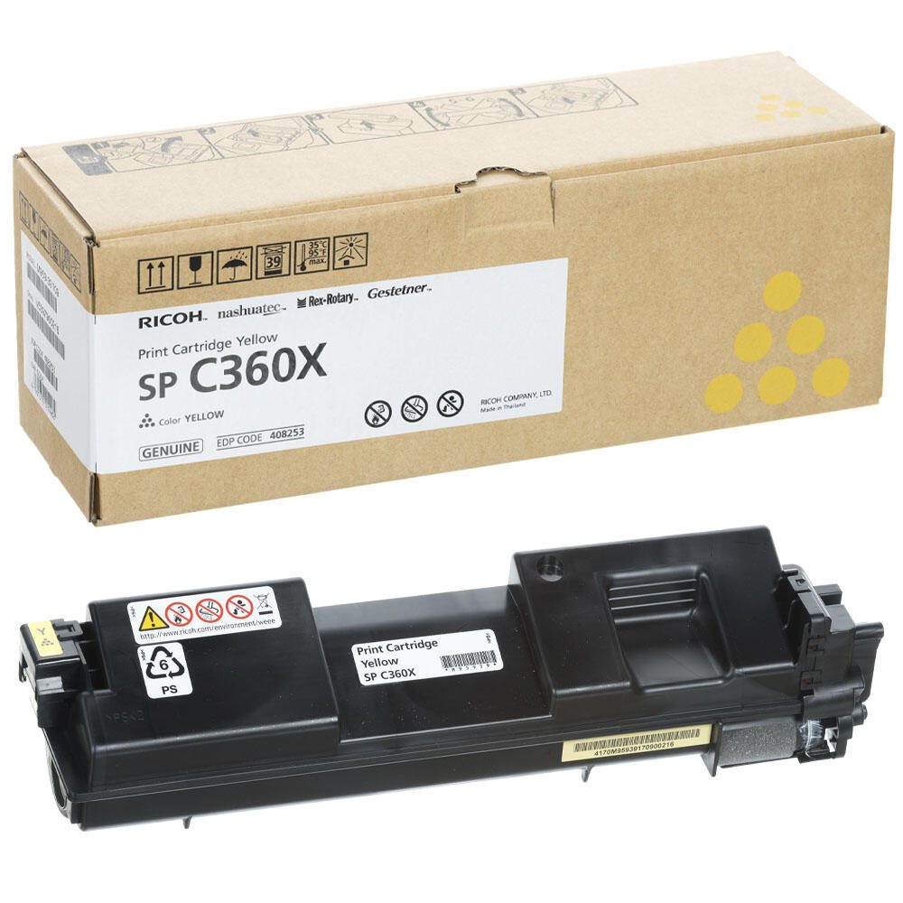 RICOH Original Toner SP C360X gelb RICOH Original Toner SP C360X gelb